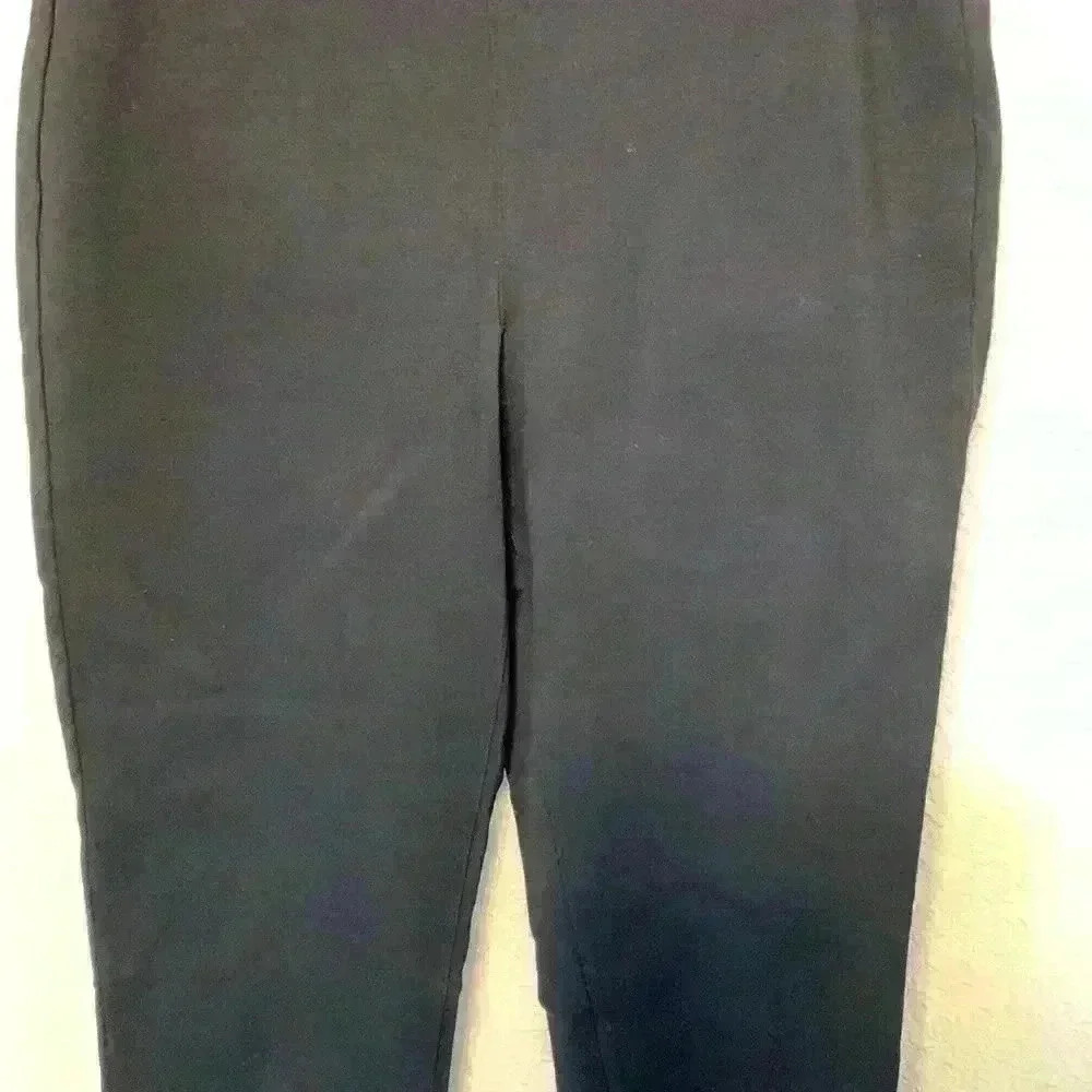 Eileen Fisher black pull on pant sz M career business casual work pant skinny - Picture 3 of 9
